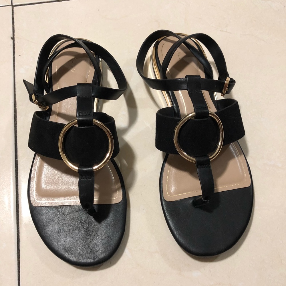 Leather black Aldo Sandals